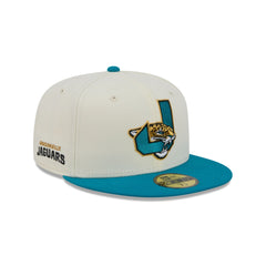 Jacksonville Jaguars Deceptor Chrome White 59FIFTY Fitted Hat