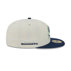 Seattle Seahawks Deceptor Chrome White 59FIFTY Fitted Hat