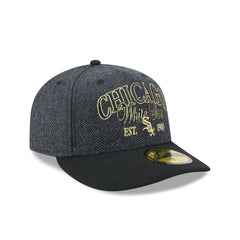 Chicago White Sox Black Faux Wool 59FIFTY Fitted Hat