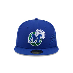Dallas Mavericks Side Script 59FIFTY Fitted Hat