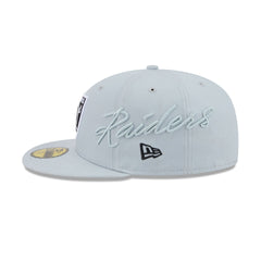 Las Vegas Raiders Side Script 59FIFTY Fitted Hat