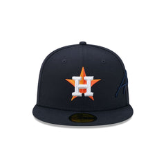 Houston Astros Side Script 59FIFTY Fitted Hat