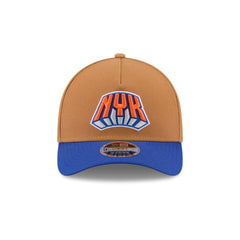 New York Knicks Deceptor Bronze 9FORTY M-Crown A-Frame Snapback Hat