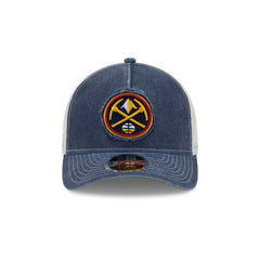 Denver Nuggets Frayed Logo 9FORTY M-Crown A-Frame Trucker Hat