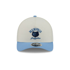 Memphis Grizzlies Arched Graphic Chrome White 9FORTY M-Crown A-Frame Snapback Hat