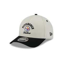 Pittsburgh Steelers Arched Graphic Chrome White 9FORTY M-Crown A-Frame Snapback Hat