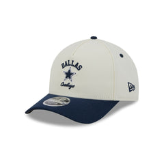 Dallas Cowboys Arched Graphic Chrome White 9FORTY M-Crown A-Frame Snapback Hat