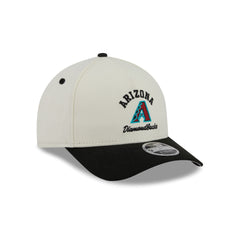 Arizona Diamondbacks Arched Graphic Chrome White 9FORTY M-Crown A-Frame Snapback Hat