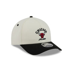 Chicago Bulls Arched Graphic Chrome White 9FORTY M-Crown A-Frame Snapback Hat