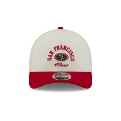 San Francisco 49ers Arched Graphic Chrome White 9FORTY M-Crown A-Frame Snapback Hat