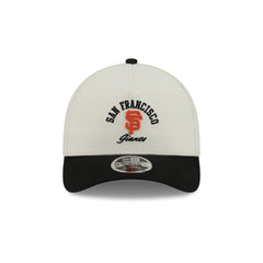 San Francisco Giants Arched Graphic Chrome White 9FORTY M-Crown A-Frame Snapback Hat