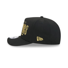 Golden State Warriors Gold Laurel Black 9FIFTY A-Frame Snapback Hat
