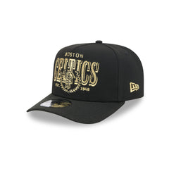 Boston Celtics Gold Laurel Black 9FIFTY A-Frame Snapback Hat