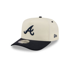 Atlanta Braves Statement Back Chrome White 9FIFTY A-Frame Snapback Hat