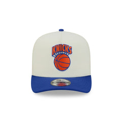 New York Knicks Statement Back Chrome White 9FIFTY A-Frame Snapback Hat