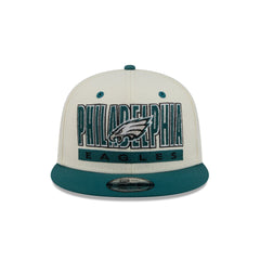 Philadelphia Eagles Classic Stacked Chrome 9FIFTY Snapback Hat