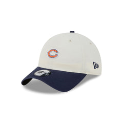 Chicago Bears Mini Logo Chrome White Casual Classic Adjustable Hat
