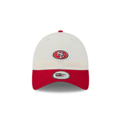 San Francisco 49ers Mini Logo Chrome White Casual Classic Adjustable Hat