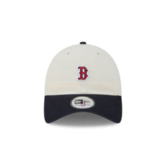 Boston Red Sox Mini Logo Chrome White Casual Classic Adjustable Hat
