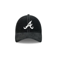 Atlanta Braves Washed Black Corduroy Casual Classic Adjustable Hat