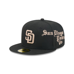 San Diego Padres Gothic Lettering 59FIFTY Fitted Hat