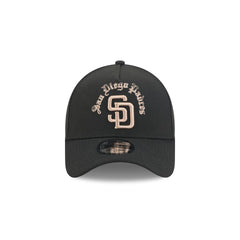 San Diego Padres Gothic Lettering 9FORTY A-Frame Snapback Hat