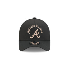 Atlanta Braves Gothic Lettering 9FORTY A-Frame Snapback Hat