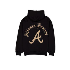 Atlanta Braves Gothic Lettering Black Hoodie