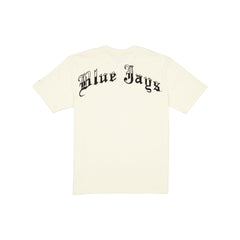 Toronto Blue Jays Gothic Lettering Chrome White T-Shirt