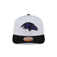 Baltimore Ravens 2026 Sideline White 9SEVENTY Stretch-Snap Hat
