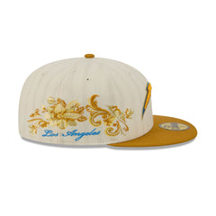 Los Angeles Chargers Chrome Herringbone 59FIFTY Fitted Hat