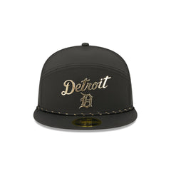 Detroit Tigers Gold Logo Rope Split Panel 59FIFTY Fitted Hat