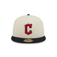 Cleveland Guardians Chrome White Basic 59FIFTY Fitted Hat