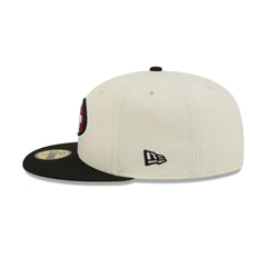 San Francisco 49ers Chrome White Basic 59FIFTY Fitted Hat