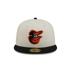 Baltimore Orioles Chrome White Basic 59FIFTY Fitted Hat
