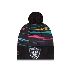Las Vegas Raiders 2026 Crucial Catch Kids Pom Knit Hat