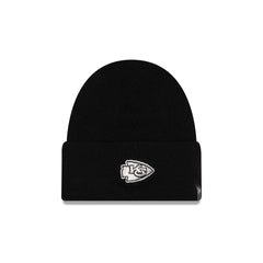 Kansas City Chiefs Cashmere Black Cuffless Knit Beanie Hat
