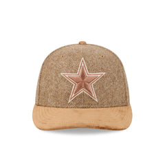 Dallas Cowboys Moon Brisbane Moss Brown Visor 59FIFTY Fitted Hat