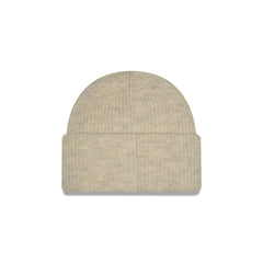 New York Yankees Woolen Heather Gray Short Cuff Knit Beanie Hat