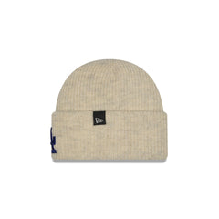 Los Angeles Dodgers Woolen Heather Gray Short Cuff Knit Beanie Hat