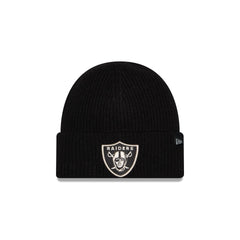 Las Vegas Raiders Woolen Black Short Cuff Knit Beanie Hat