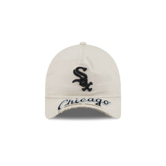 Chicago White Sox Stone 9FORTY A-Frame Unstructured Cut-Off Visor Snapback Hat