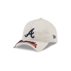 Atlanta Braves Stone 9FORTY A-Frame Unstructured Cut-Off Visor Snapback Hat