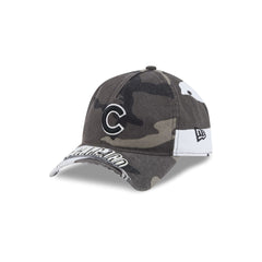 Chicago Cubs Washed Camo 9FORTY A-Frame Unstructured Cut-Off Visor Snapback Hat