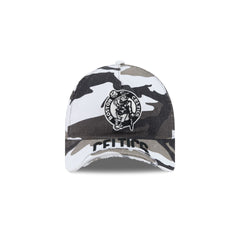 Boston Celtics Washed Camo 9FORTY A-Frame Unstructured Cut-Off Visor Snapback Hat