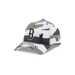 Boston Red Sox Washed Camo 9FORTY A-Frame Unstructured Cut-Off Visor Snapback Hat