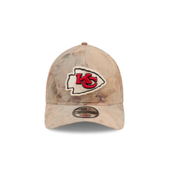 Kansas City Chiefs Washed Nylon Brown 9TWENTY A-Frame Adjustable Hat