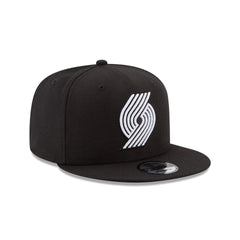 Portland Trail Blazers Basic Black & White 9FIFTY Snapback Hat