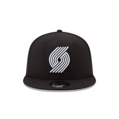 Portland Trail Blazers Basic Black & White 9FIFTY Snapback Hat