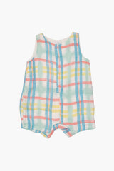 Beach Plaid Shortie Romper
